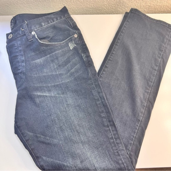 Lucky Brand 1‎ Authentic Skinny Dark Wash Size 34x32 - Picture 1 of 7